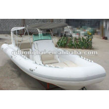 luxury fiberglass hull boat HH-RIB730B with CE